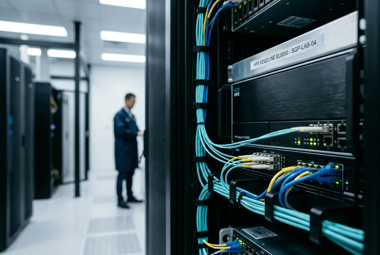 Серверное оборудование для запуска моделей искусственного интеллекта в лаборатории Red Hat.