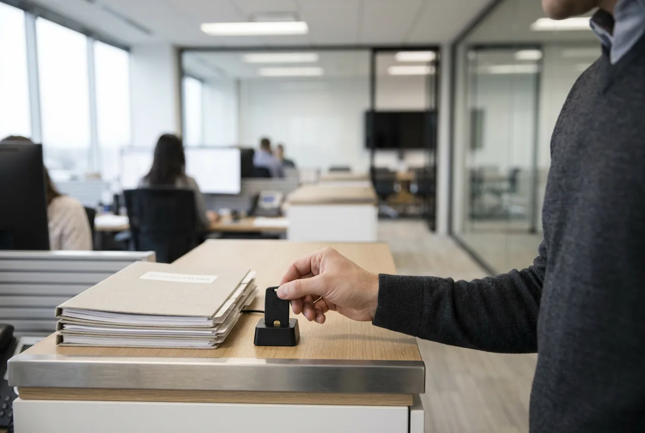 Специалист финансового отдела настраивает параметры безопасных B2B-платежей по счетам.