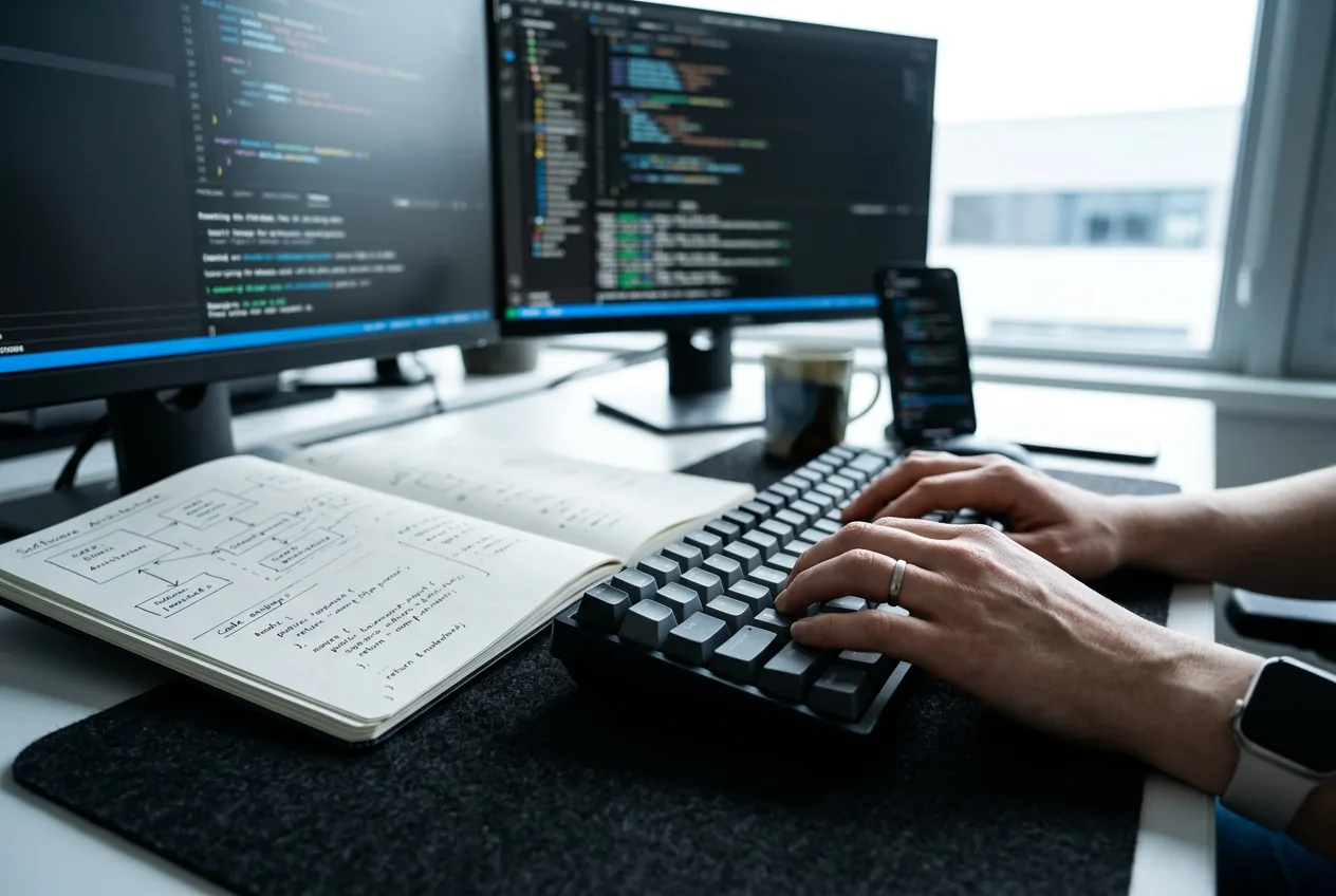 Разработчик настраивает архитектуру инструментов в интерфейсе SAP